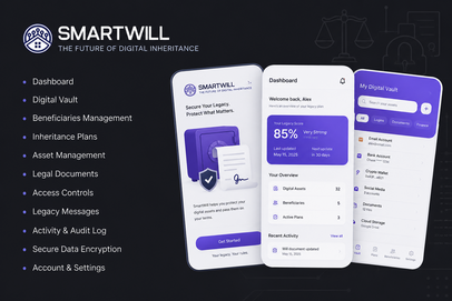 Скриншот SMARTWILL — Web-3 сервис цифрового наследования